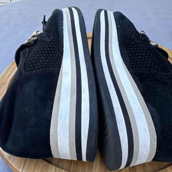 Softwaves Cadie Tassel Loafer Platform Sneakers Slip On Womens 37 US 6-6.5 Black - Picture 8 of 11